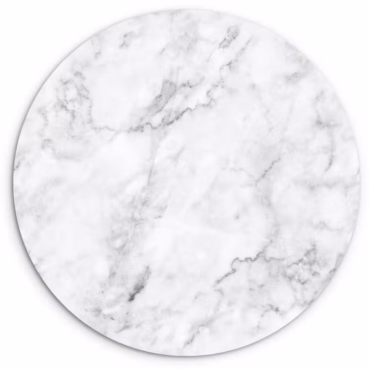 Klassiek - Marmer - Aders - Grijs Wandcirkel plexiglas klein 852 -3d