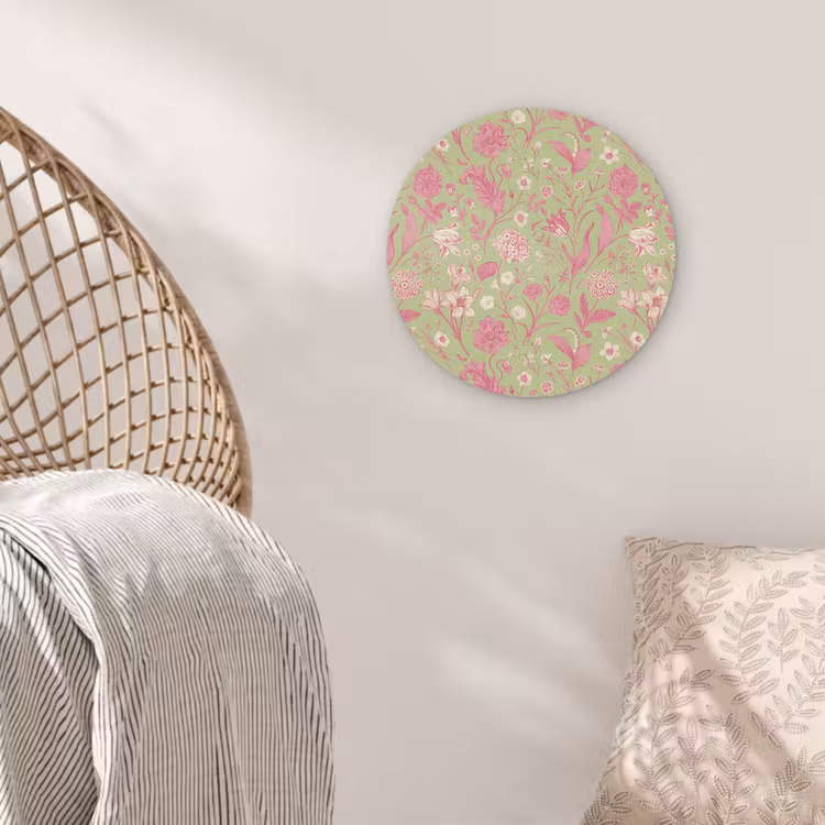 Classic - Pink - Mint Wandcirkel plexiglas klein 852 -sfeer5