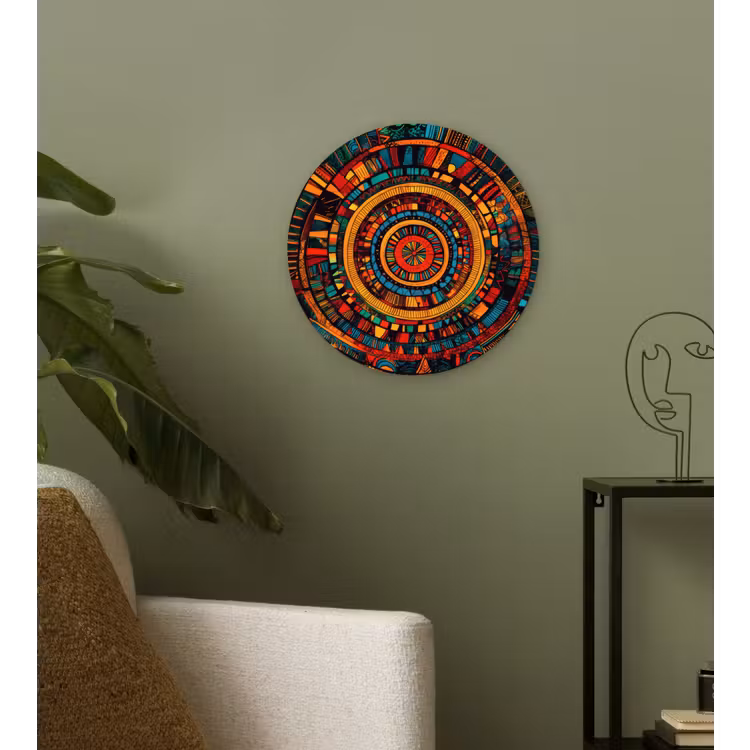 Mandala - Cirkels - Patronen Wandcirkel plexiglas klein -sfeer3