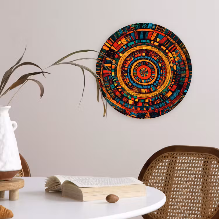 Mandala - Cirkels - Patronen Wandcirkel plexiglas klein -sfeer4