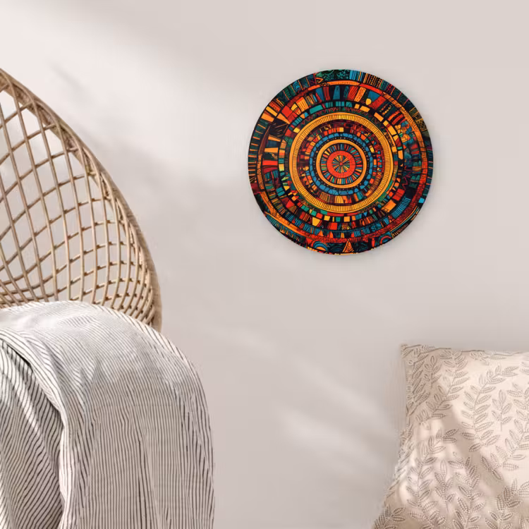 Mandala - Cirkels - Patronen Wandcirkel plexiglas klein -sfeer5