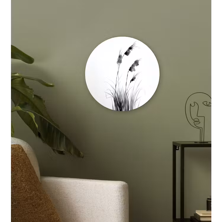 Minimalistisch - Stelen - Wit Wandcirkel plexiglas klein -sfeer3
