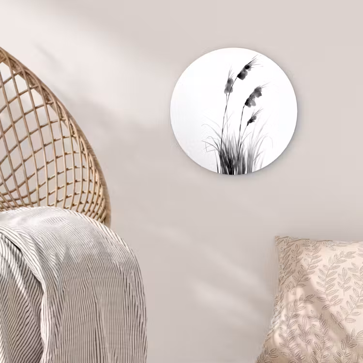 Minimalistisch - Stelen - Wit Wandcirkel plexiglas klein -sfeer5