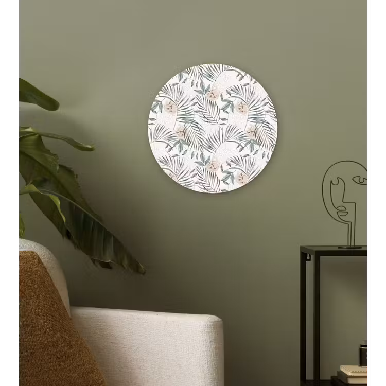 Monstera - Palmblad - Jungle - Tropisch Wandcirkel plexiglas klein -sfeer3