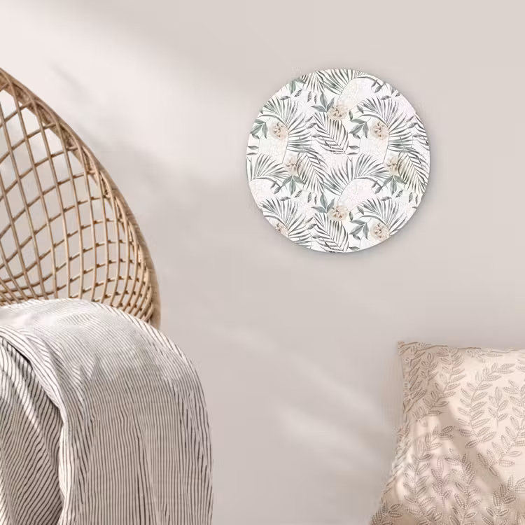Monstera - Palmblad - Jungle - Tropisch Wandcirkel plexiglas klein -sfeer5