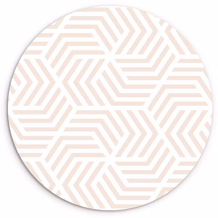 Patroon - Geometrie - Design - Pastel Wandcirkel plexiglas klein 852 -3d