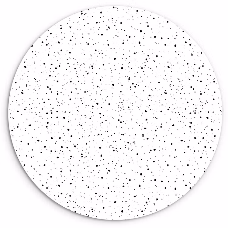 Patroon - Stippen - Zwart Wandcirkel plexiglas klein 852 -3d