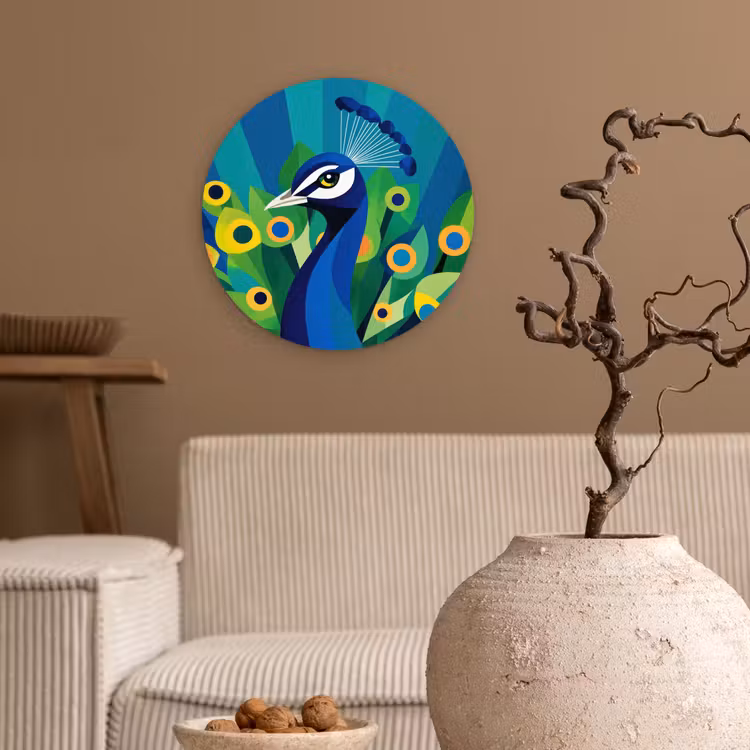 Pauw - Cirkels - Blauw Wandcirkel plexiglas klein -sfeer1