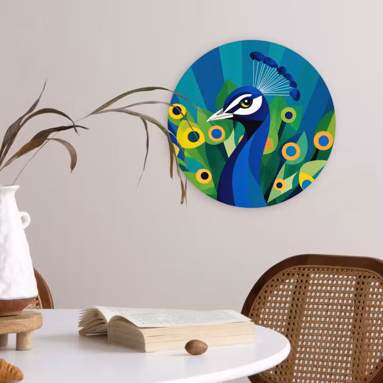Pauw - Cirkels - Blauw Wandcirkel plexiglas klein -sfeer4