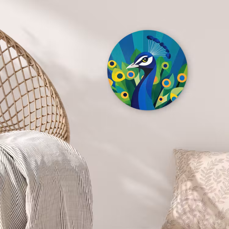 Pauw - Cirkels - Blauw Wandcirkel plexiglas klein -sfeer5