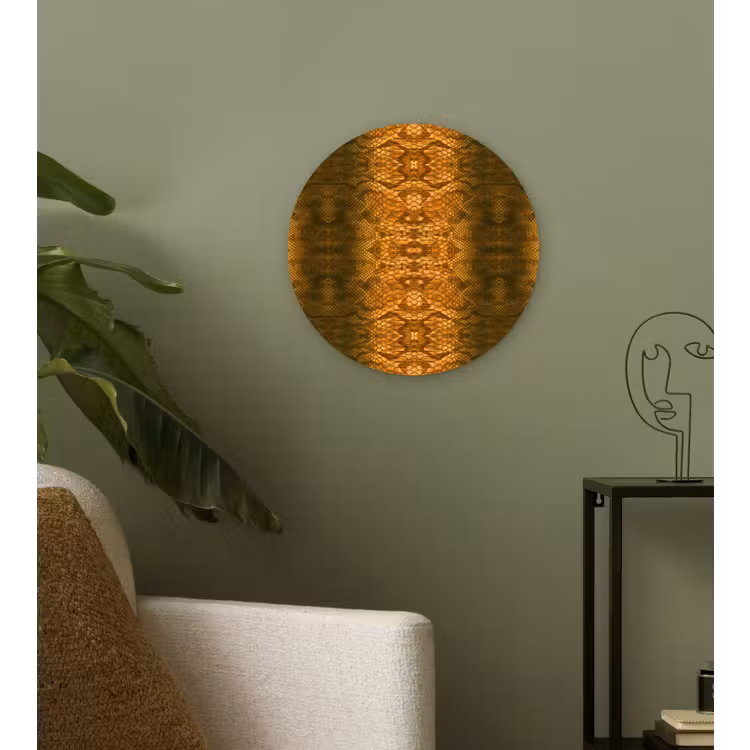 Slang - Boa - Amber Wandcirkel plexiglas klein 852 -sfeer3