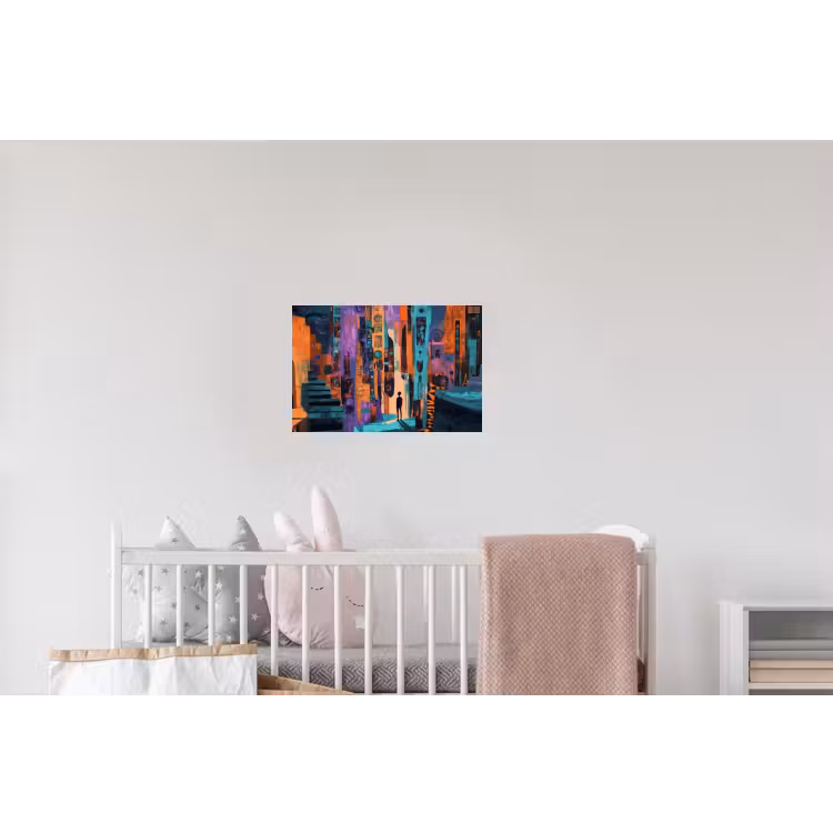 Abstract - Figuren - Kleurrijk Muursticker klein -kinderkamer