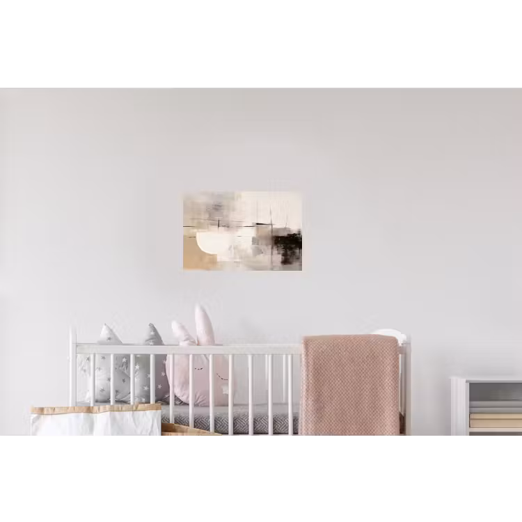 Abstract - Kunst - Grijs Muursticker klein -kinderkamer