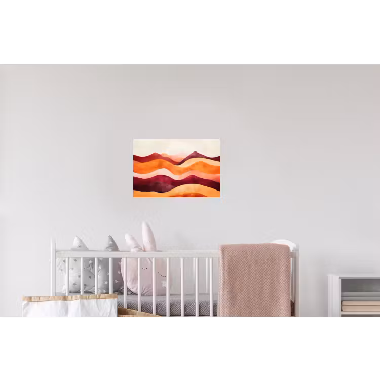 Abstract - Landschap - Golven Muursticker klein -kinderkamer