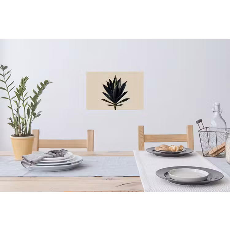 Agaveplant - Symmetrisch - Groen Muursticker klein -eettafel