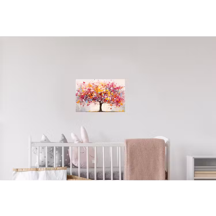 Aquarel - Boom - Kunst - Abstract Muursticker klein -kinderkamer