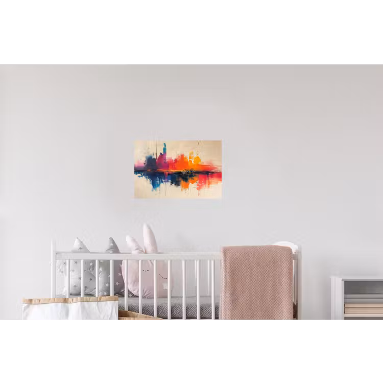Watercolor - Kunst - Modern Muursticker klein -kinderkamer