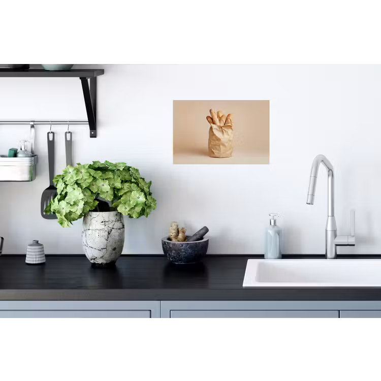 Baguette - Brood - Stokbrood - Beige Muursticker klein -keuken