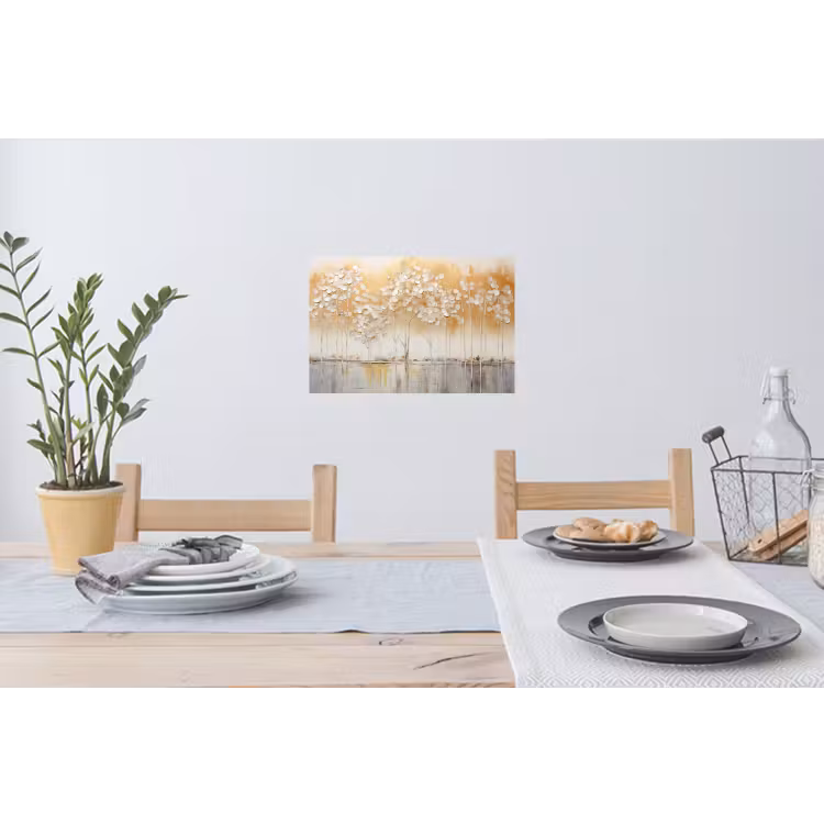 Bomen - Kunst - Acryl - Natuur Muursticker klein -eettafel