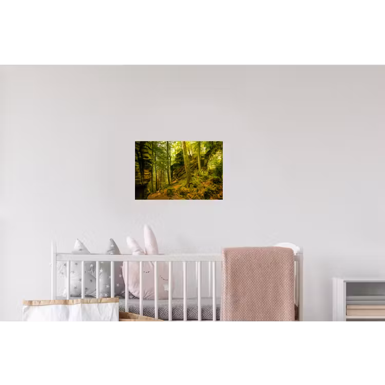 Bomen - Steen - Bos - Natuur Muursticker klein -kinderkamer