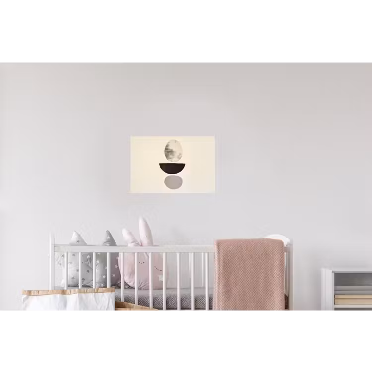 Beige - Japandi - Wabi sabi Muursticker klein -kinderkamer