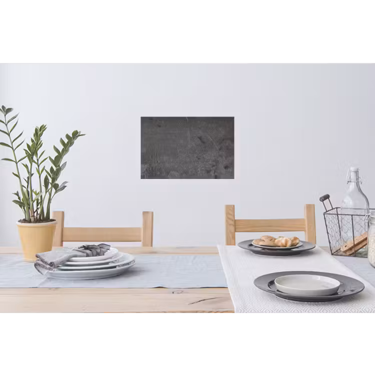 Beton - Grijs - Lijn - Vormen Muursticker klein -eettafel