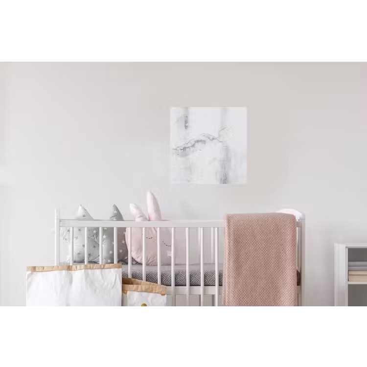Beton - Grijs - Wit Muursticker klein -kinderkamer