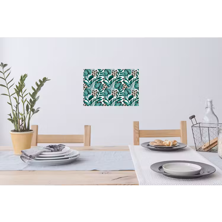 Bladeren - Tropisch - Jungle Muursticker klein -eettafel