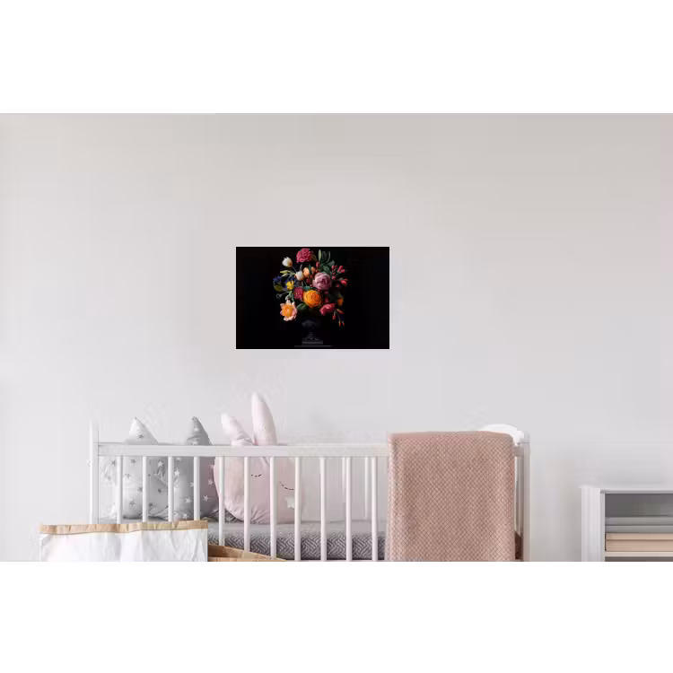 Boeket - Romantisch - Kleurrijk Muursticker klein -kinderkamer