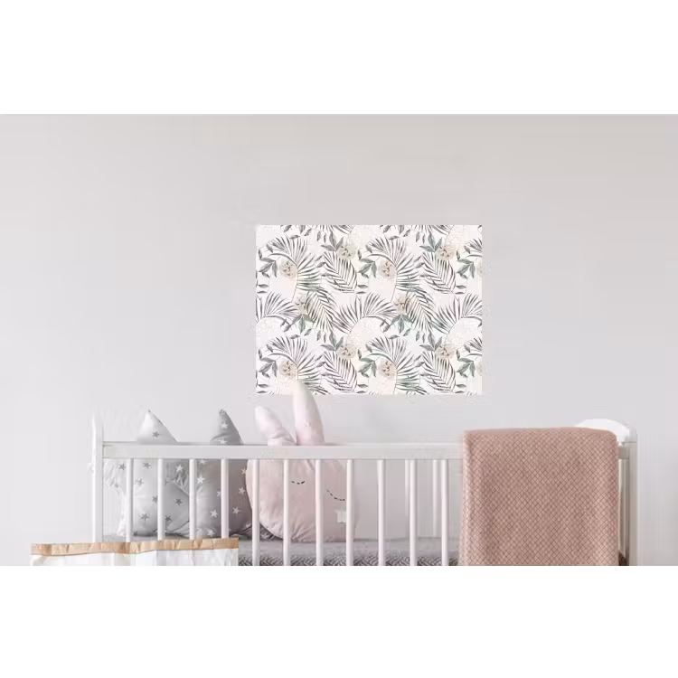Boho - Jungle - Bloemen - Bladeren Muursticker klein -kinderkamer