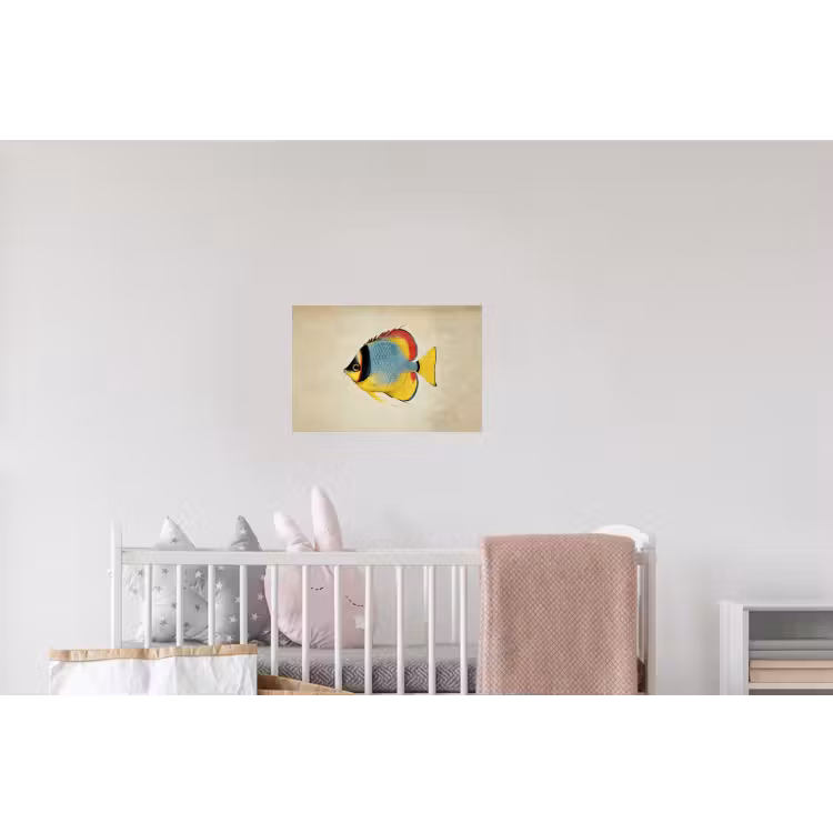 Kleurrijk - Vis - Schubben - Illustratie Muursticker klein -kinderkamer