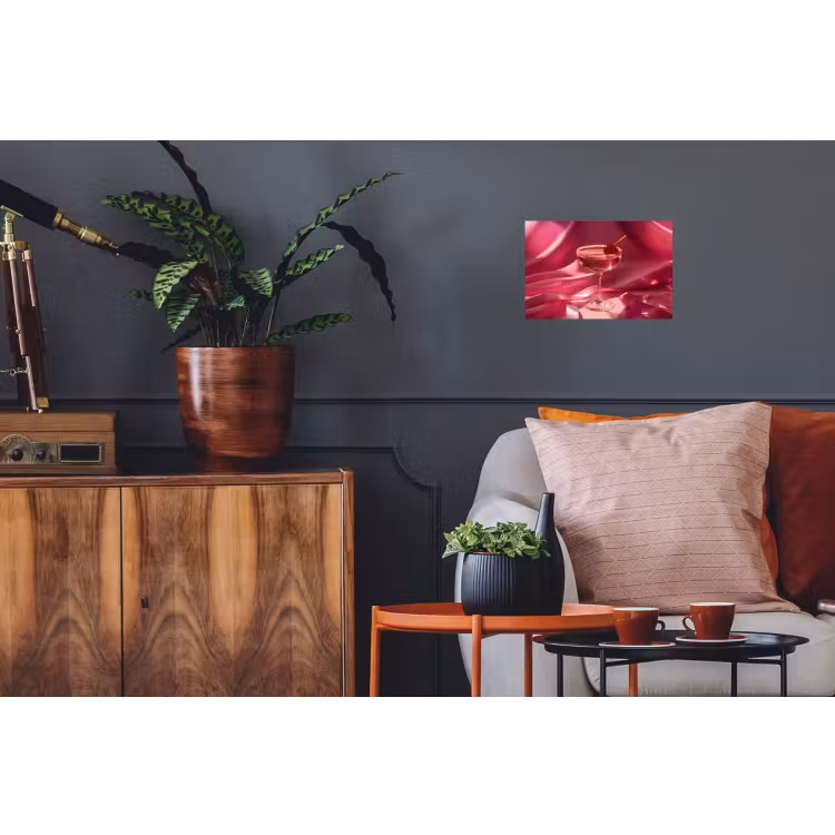 Cocktail - Pink - Luxe Muursticker klein -kamerbank