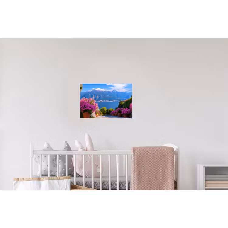 Lake Como - Italië - Landschap Muursticker klein -kinderkamer
