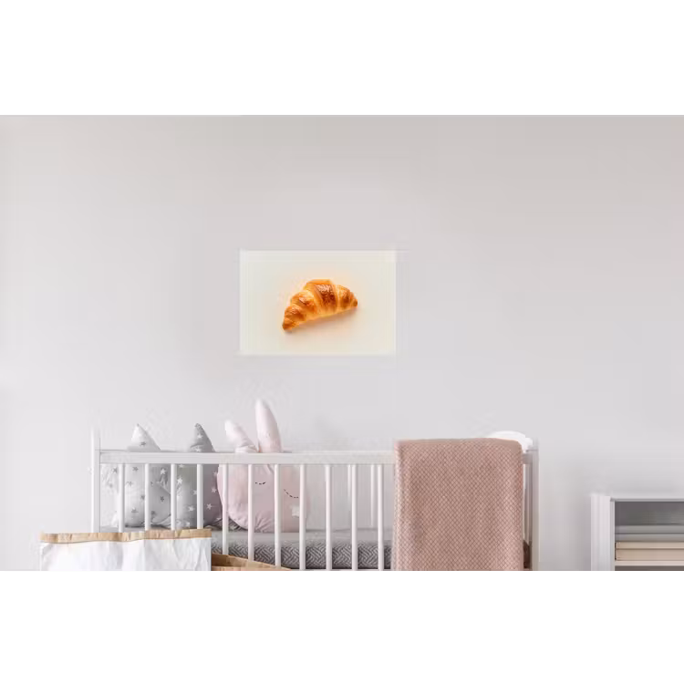 Croissant - Brood - Beige Muursticker klein -kinderkamer