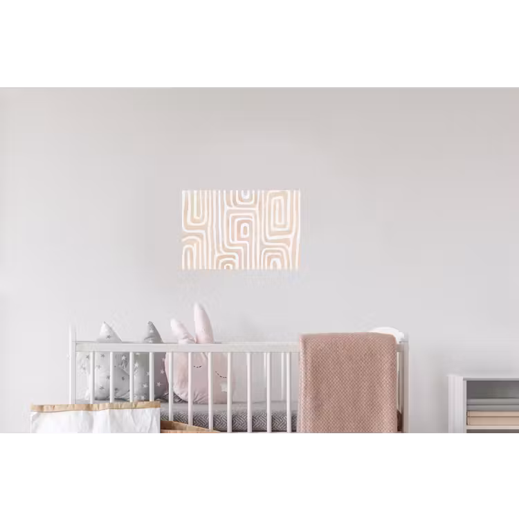 Decoratief - Labyrint - Beige Muursticker klein -kinderkamer