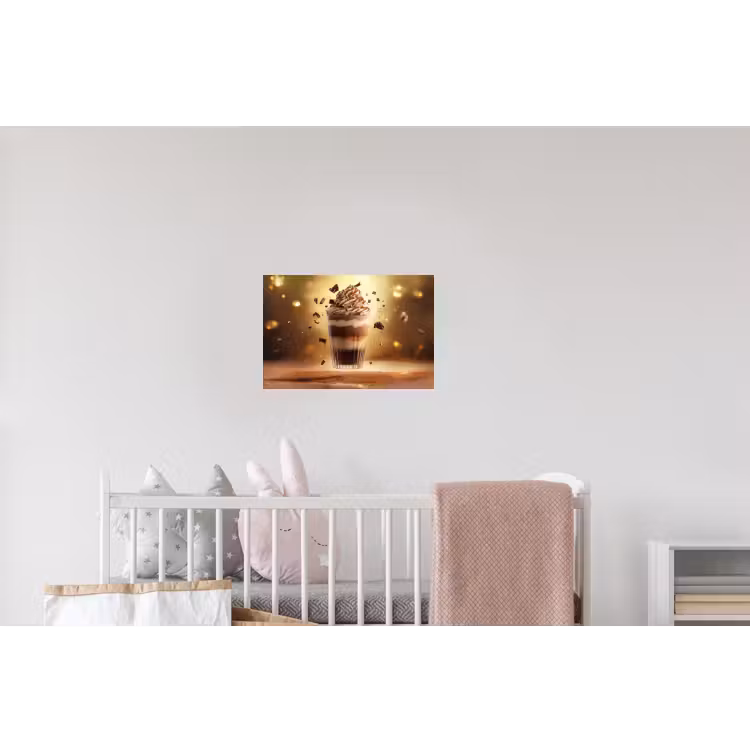 Dessert - Chocolade - Zoet - Eten Muursticker klein -kinderkamer