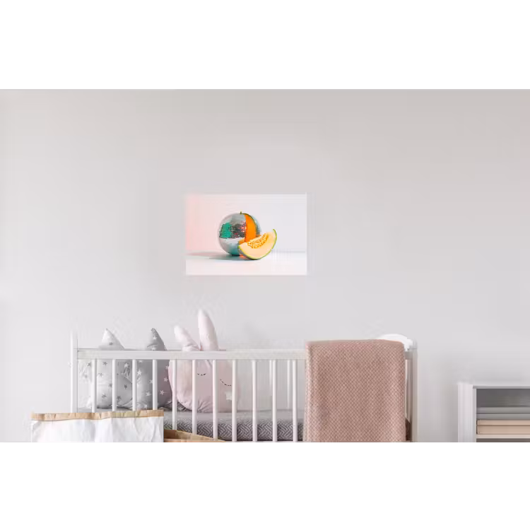 Disco - Discobal - Meloen - Pastel Muursticker klein -kinderkamer