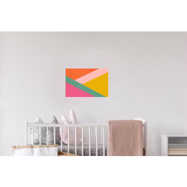 Driehoeken - Kleurrijk - Abstract Muursticker klein -kinderkamer