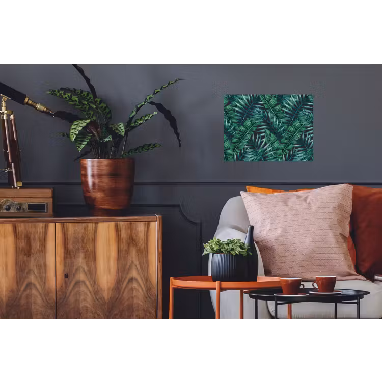 Jungle - Bladeren - Tropical Muursticker klein -kamerbank