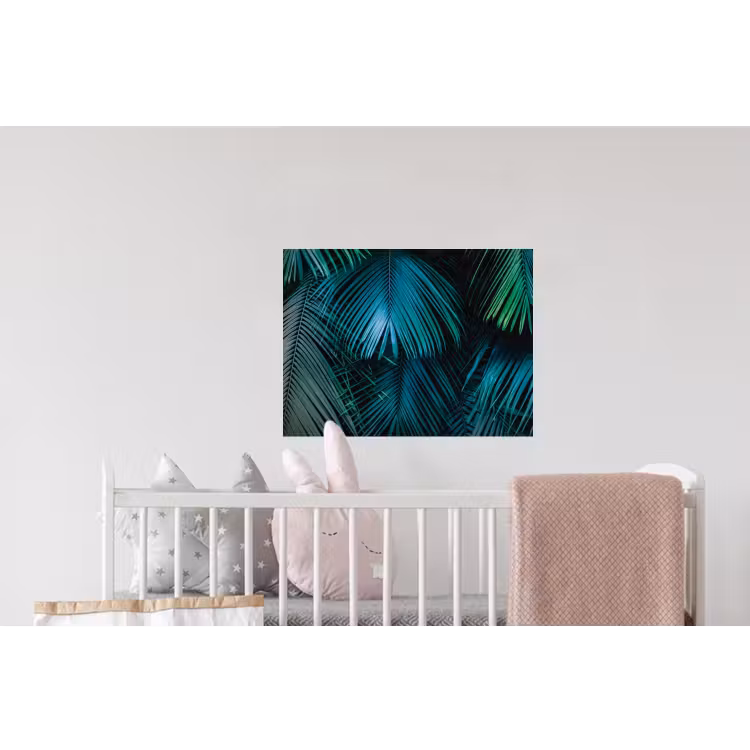 Inductie mat - Jungle - Inductie beschermer - Palmblad - Natuur Muursticker klein -kinderkamer