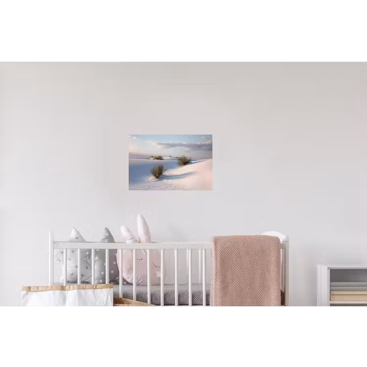 Duinen - Gras - Wolken - Beige Muursticker klein -kinderkamer