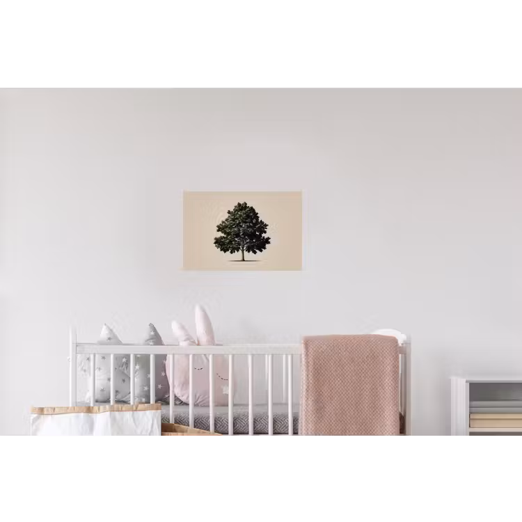 Eikenboom - Schaduw - Egaal Muursticker klein -kinderkamer
