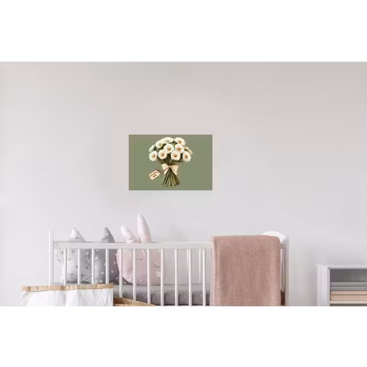 Lint - Boeket - Groen - Quote Muursticker klein -kinderkamer