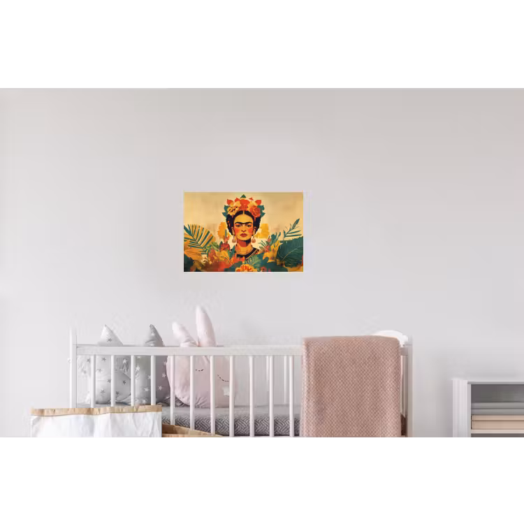 Vrouwelijk - Bloemen - Sieraden Muursticker klein -kinderkamer