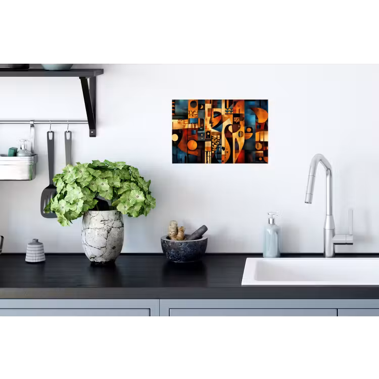 Figuren - Abstract - Symbolen Muursticker klein -keuken