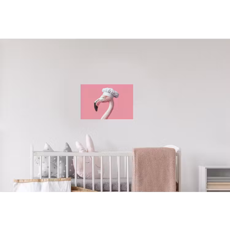 Flamingo - Roze - Koksmuts - Vogel Muursticker klein -kinderkamer