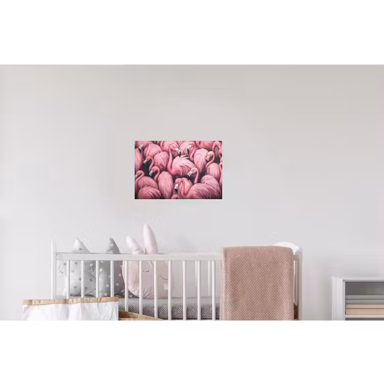 Flamingo - Roze - Dieren Muursticker klein -kinderkamer