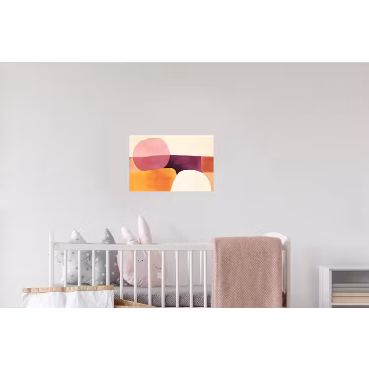 Vormen - Abstract - Kleurrijk Muursticker klein -kinderkamer