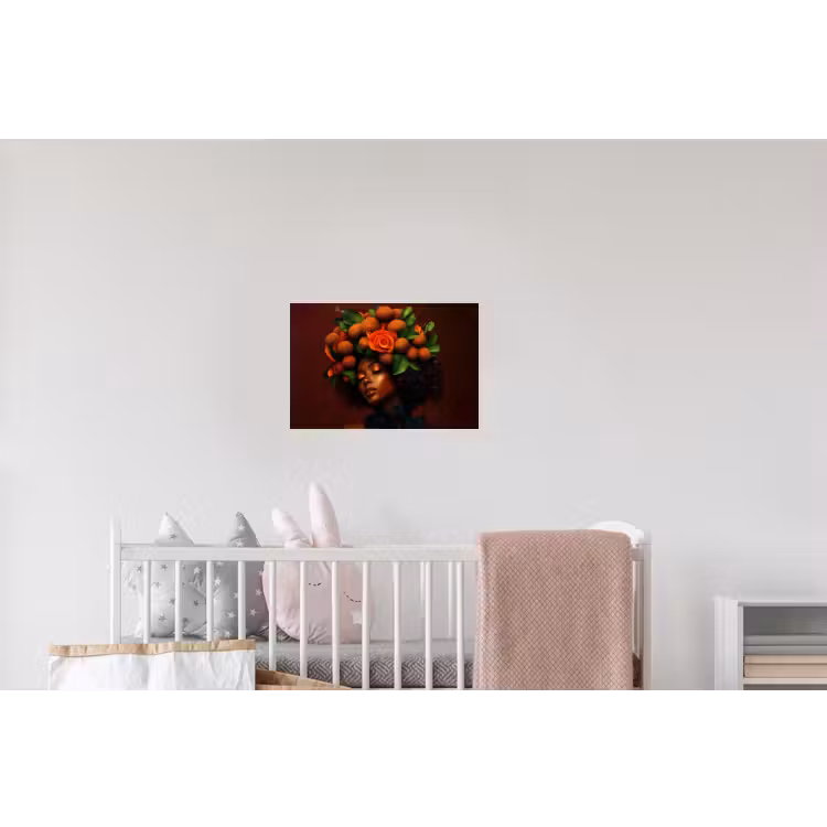 Vrouw - lychee - exotisch Muursticker klein -kinderkamer