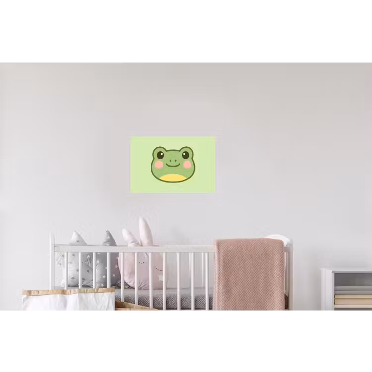 Kikker - Groen - Vriendelijkheid Muursticker klein -kinderkamer